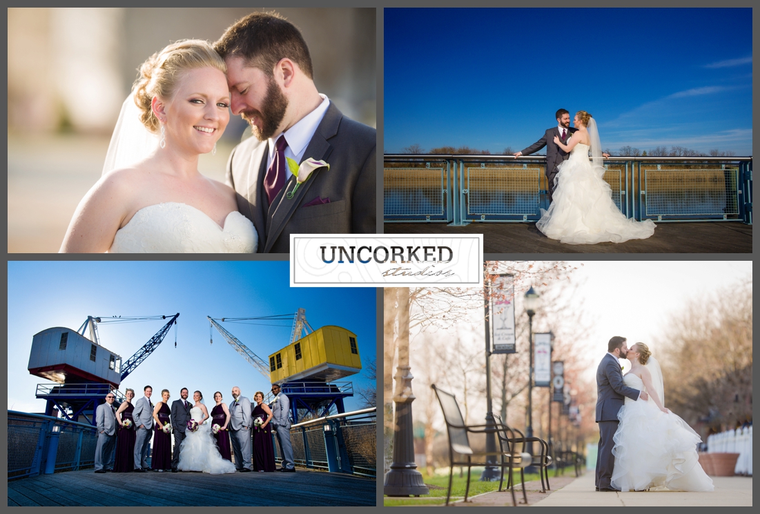 Lindsay and Dave's photo location was a five minute walk from the venue - look at the four unique looks they got from the same location!