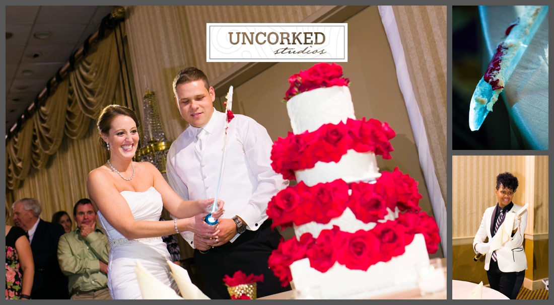 Captains make sure your light saber gets cleaned after cutting the cake - so you know, next time you use it, it is clean! Valley Forge Casino's staff is amazing!